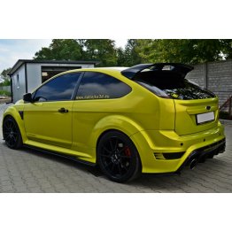 Накладки сплиттеры на пороги на Ford Focus II RS рестайл